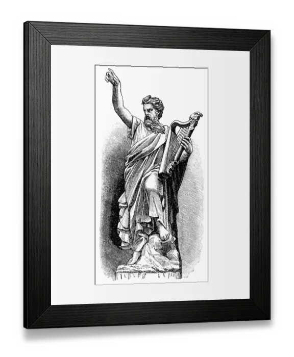 Framed Print : Druid. Antique illustration of a Druid Framed Print : Druid. Antique illustration of a Druid