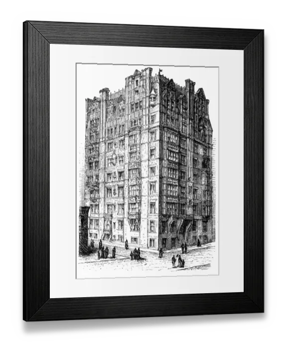 Framed Print : Berkshire Apartment House Framed Print : Berkshire Apartment House