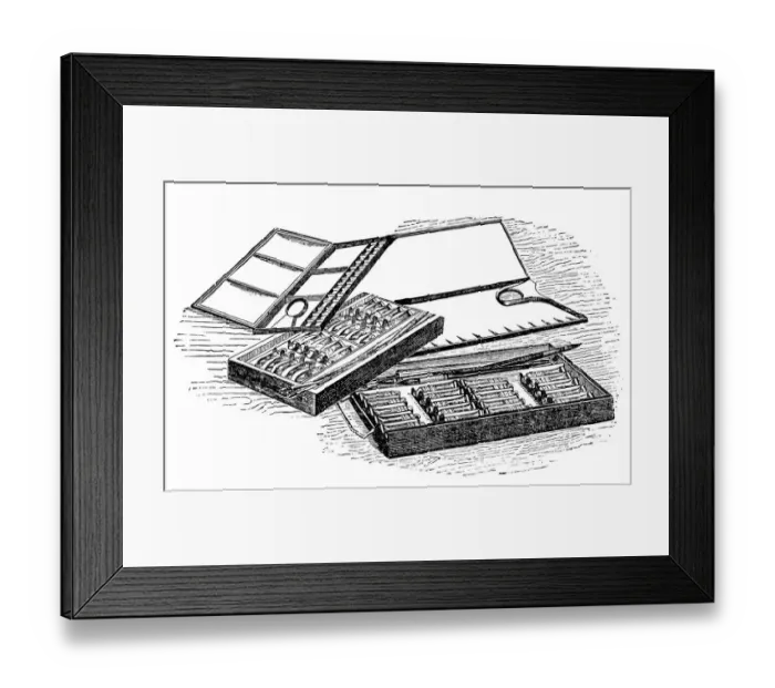 Framed Print : Painting Tools Framed Print : Painting Tools
