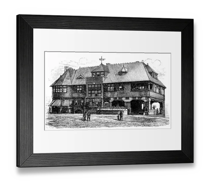 Framed Print : Country house in Newport