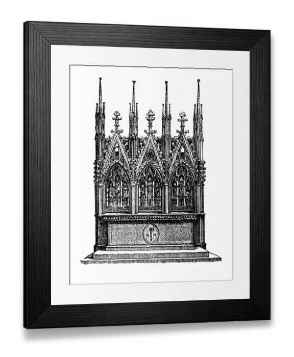 Framed Print : Altar of the Church of St. Elizabeth at Marburg Framed Print : Altar of the Church of St. Elizabeth at Marburg