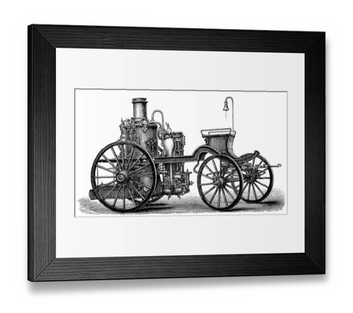 Framed Print : Early fire steam engine Framed Print : Early fire steam engine