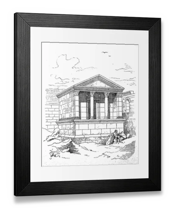Framed Print : Ruweiha Roman Temple Tomb