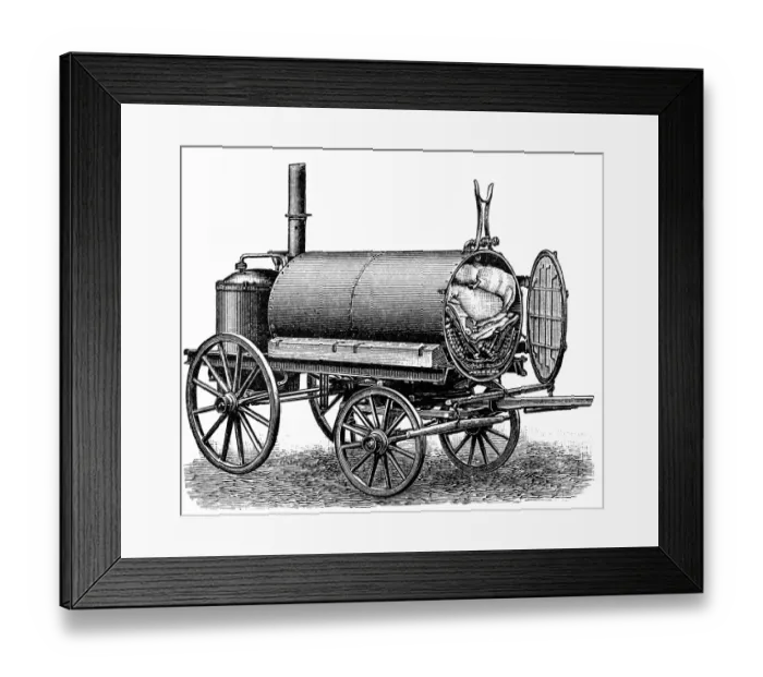 Framed Print : Mobile Disinfecting Apparatus