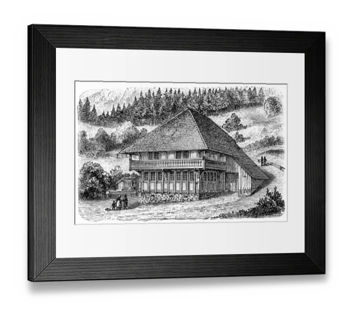 Framed Print : Farm house Schwarzwald (Black Forest) Germany Framed Print : Farm house Schwarzwald (Black Forest) Germany