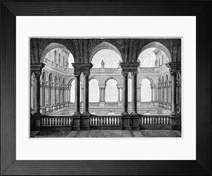 Framed Print : Hall of the palace Borghese, Rome Framed Print : Hall of the palace Borghese, Rome