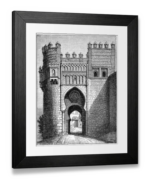 Framed Print : Puerta del Sol, one of the gates in Toledo, Spain Framed Print : Puerta del Sol, one of the gates in Toledo, Spain
