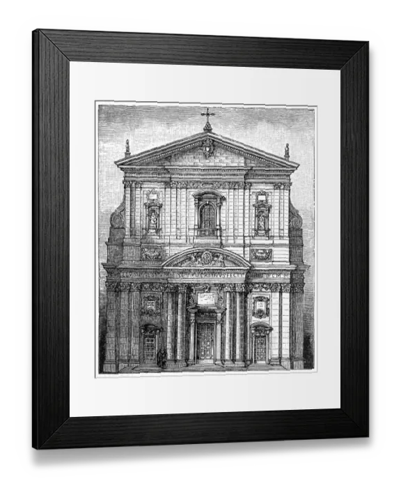 Framed Print : The Santa Maria in Vallicella church in Rome Framed Print : The Santa Maria in Vallicella church in Rome