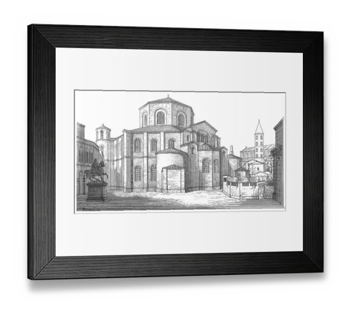 Framed Print : Church of San Vitale in Ravenna Framed Print : Church of San Vitale in Ravenna