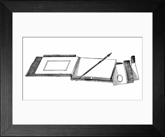 Framed Print : art equipment