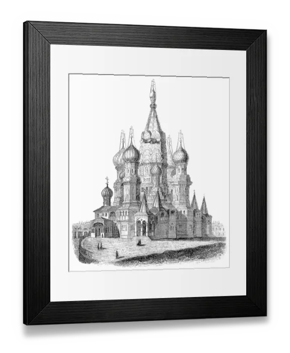 Framed Print : Saint Basils Cathedral, in Moscow, Russia Framed Print : Saint Basils Cathedral, in Moscow, Russia