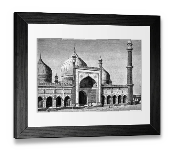 Framed Print : Jama Masjid mosque in Delhi Framed Print : Jama Masjid mosque in Delhi