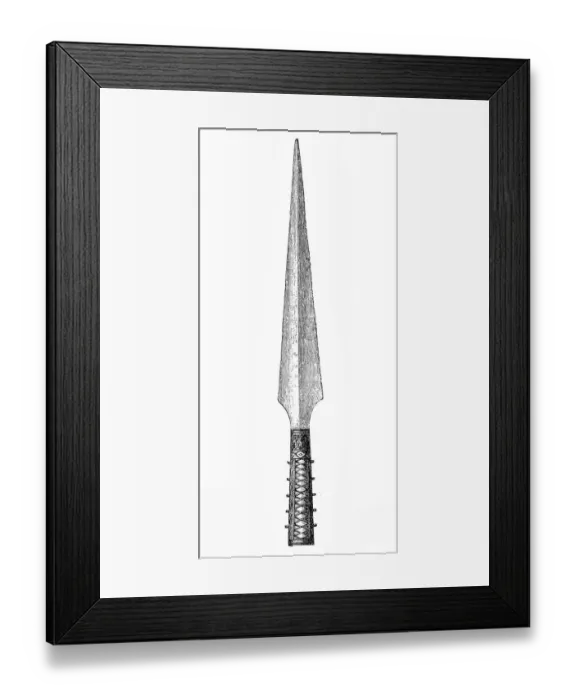 Framed Print : Iron spear-head. Gotland Framed Print : Iron spear-head. Gotland