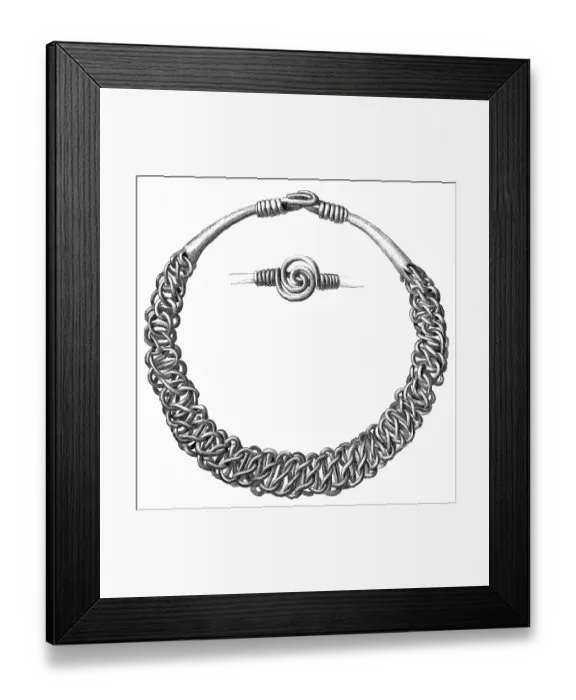 Framed Print : Silver wire bracelet