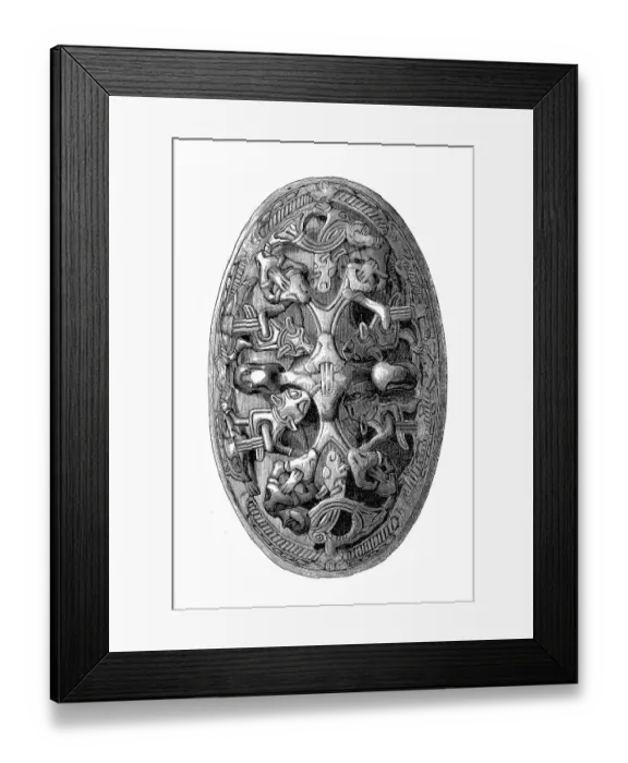 Framed Print : Oval brooch