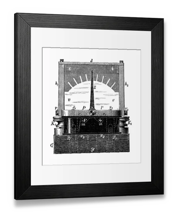 Framed Print : Galvanometer