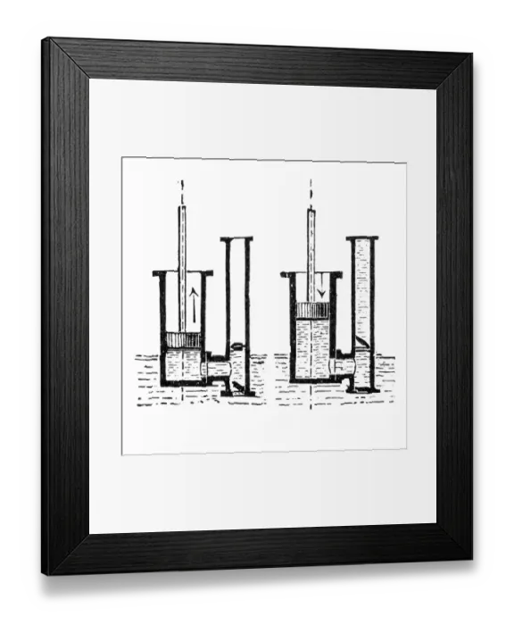 Framed Print : Pressure pump with piston disc Framed Print : Pressure pump with piston disc