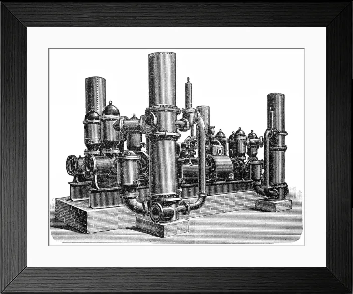 Framed Print : Eight-acting steam pump Framed Print : Eight-acting steam pump