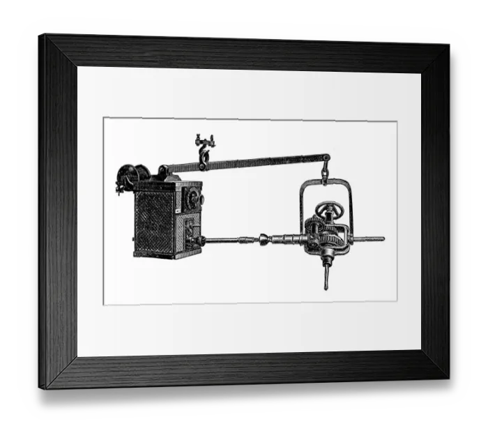 Framed Print : Electromotive drive, drilling machine Framed Print : Electromotive drive, drilling machine