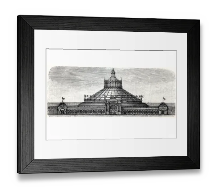 Framed Print : World exhibition building in Vienna 1898 Framed Print : World exhibition building in Vienna 1898