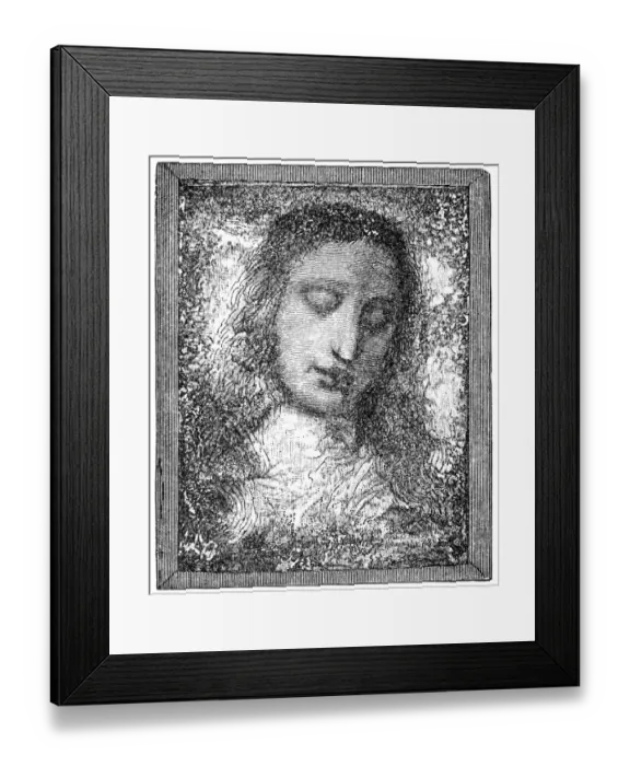 Framed Print : Head of Christ by Leonardo Da Vinci Framed Print : Head of Christ by Leonardo Da Vinci