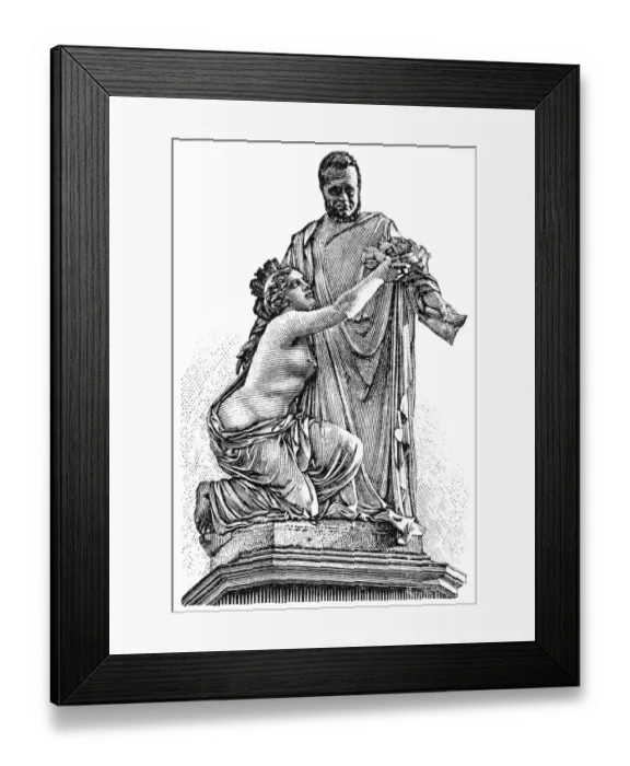 Framed Print : Cavour monument in Turin Framed Print : Cavour monument in Turin