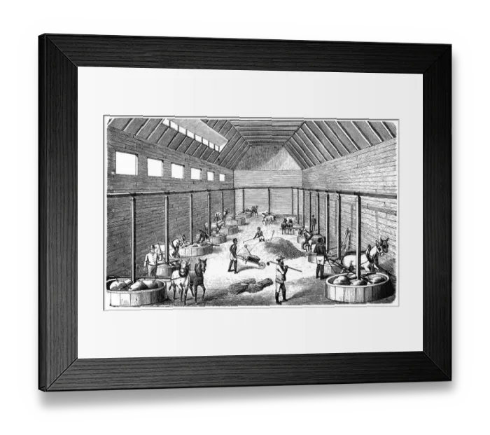 Framed Print : South American amalgam mill Framed Print : South American amalgam mill