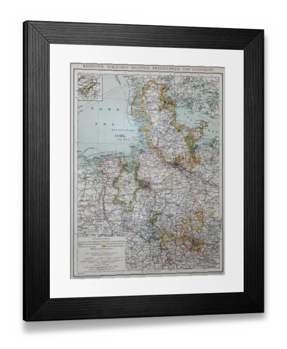 Framed Print : Hannover, Schleswig-Holstein, Braunschweig and Oldenburg Framed Print : Hannover, Schleswig-Holstein, Braunschweig and Oldenburg