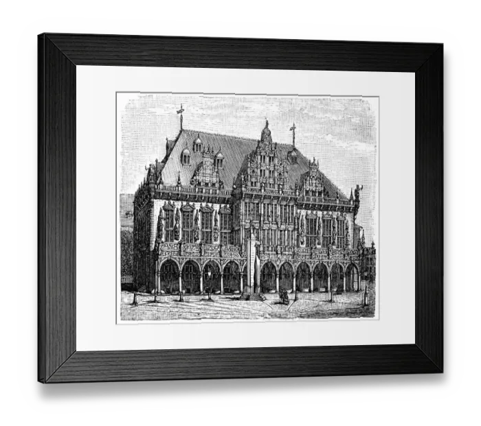 Framed Print : Town Hall of Bremen