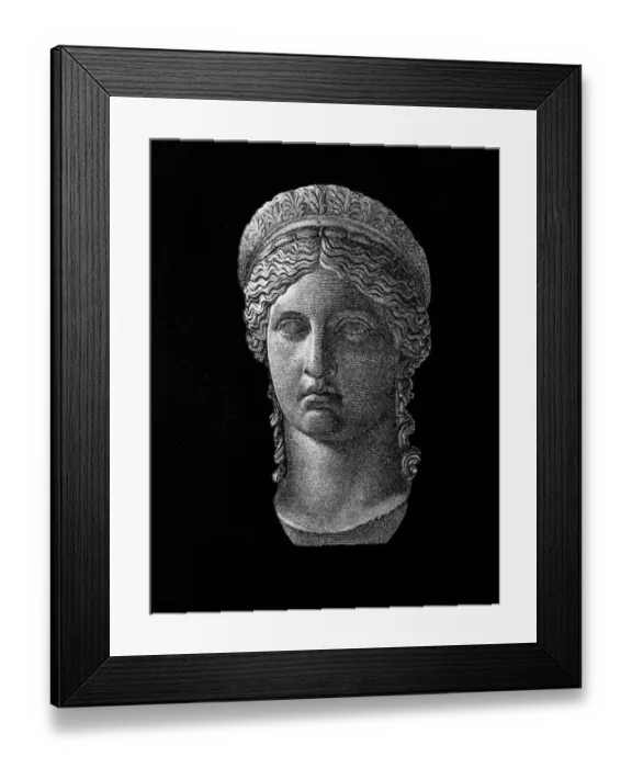 Framed Print : The Juno Ludovisi (a portrait of Antonia Minor)