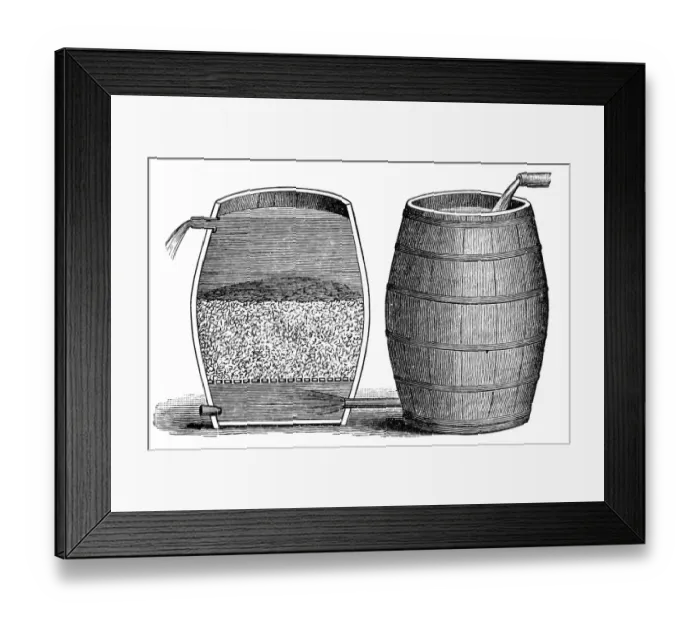 Framed Print : Gravel filter Framed Print : Gravel filter