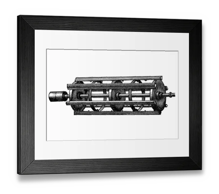 Framed Print : Threshing machine beater Framed Print : Threshing machine beater
