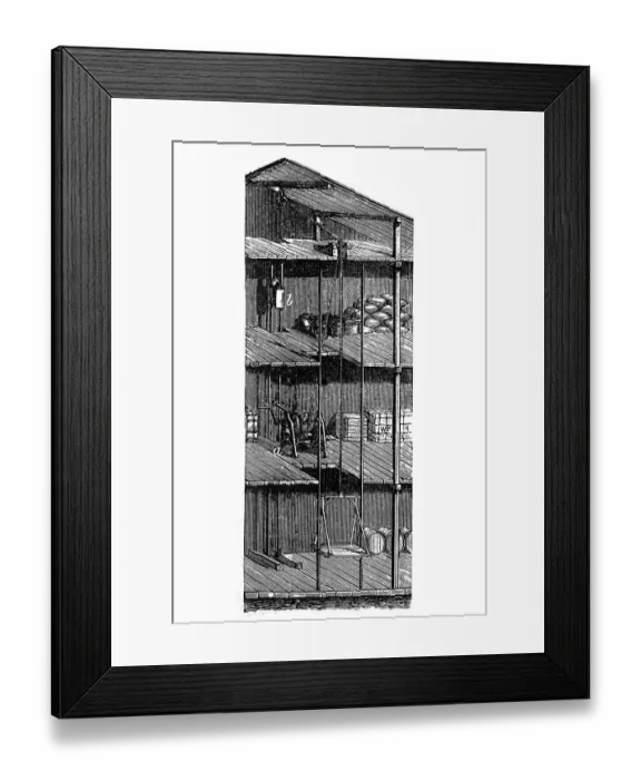 Framed Print : Hand goods lift Framed Print : Hand goods lift