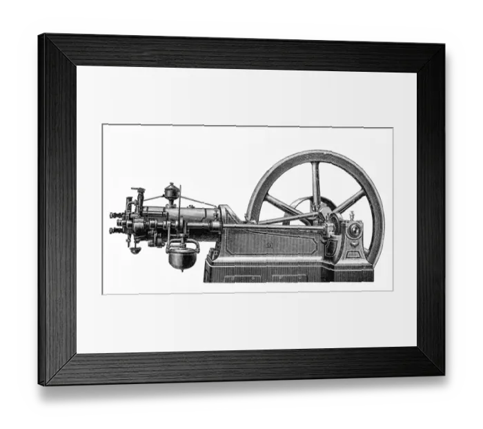 Framed Print : Otto opposed engine Framed Print : Otto opposed engine