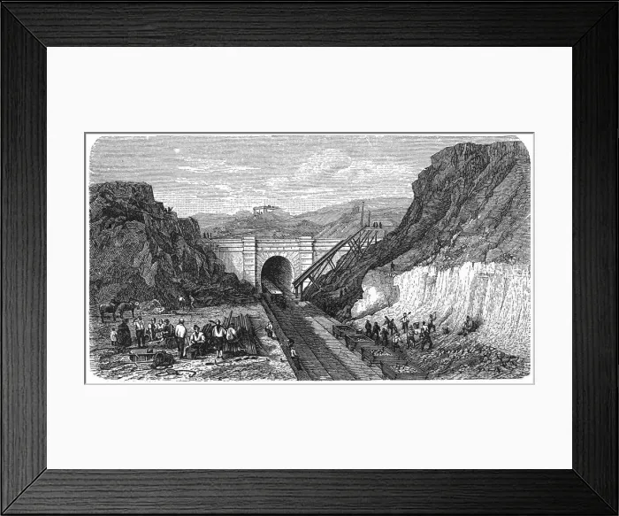Framed Print : Railway construction Framed Print : Railway construction