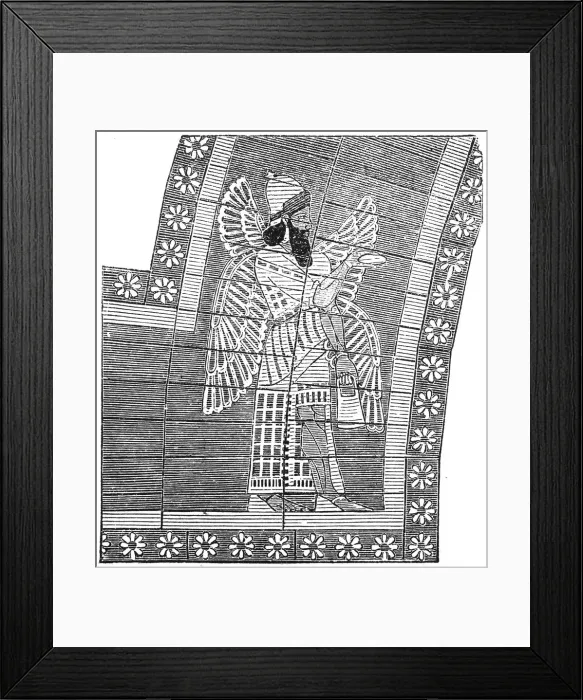 Framed Print : Mural of Nineveh Framed Print : Mural of Nineveh