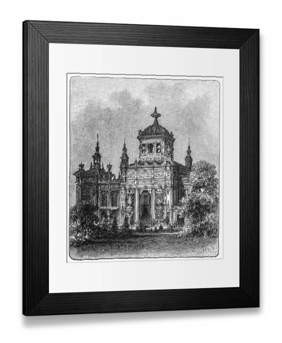 Framed Print : Bavarian Industry and Art Exhibition