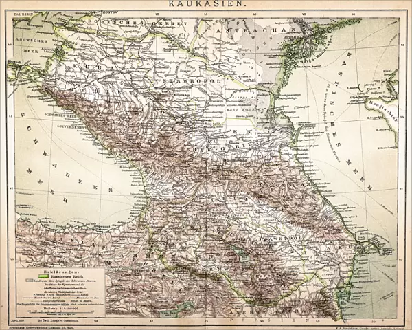 Old Caucasus map