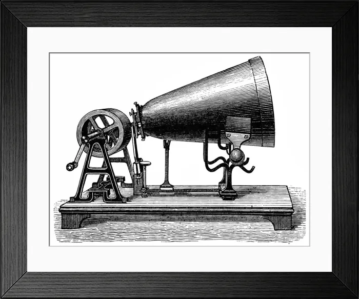 Framed Print : Phonautograph by Koenig Framed Print : Phonautograph by Koenig