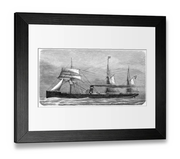 Framed Print : Cargo Steamship