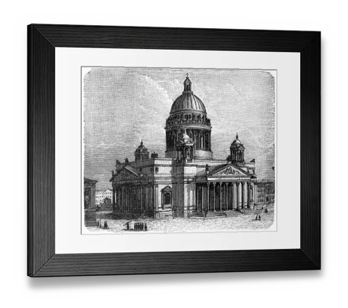 Framed Print : Saint Isaacs Cathedral in St. Petersburg, Russia Framed Print : Saint Isaacs Cathedral in St. Petersburg, Russia