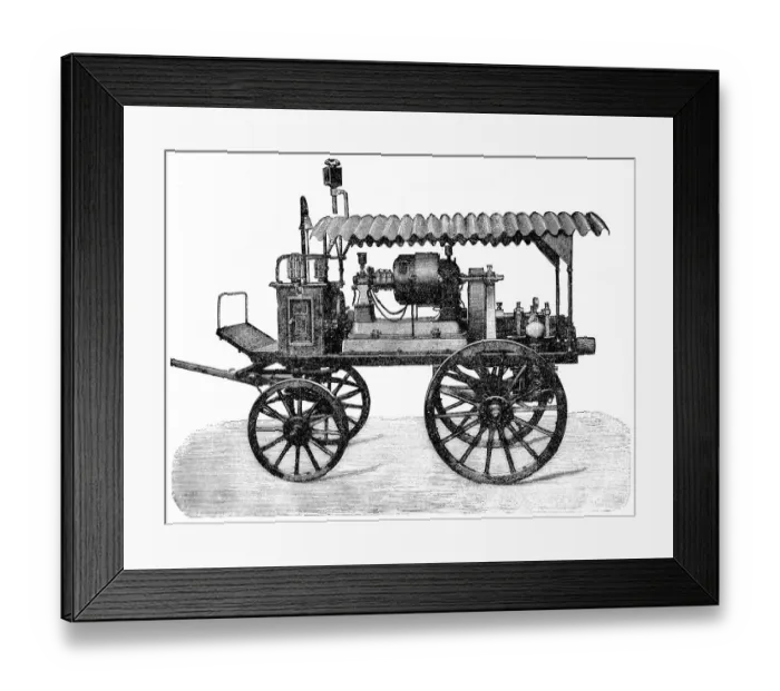 Framed Print : Early fire engine Framed Print : Early fire engine