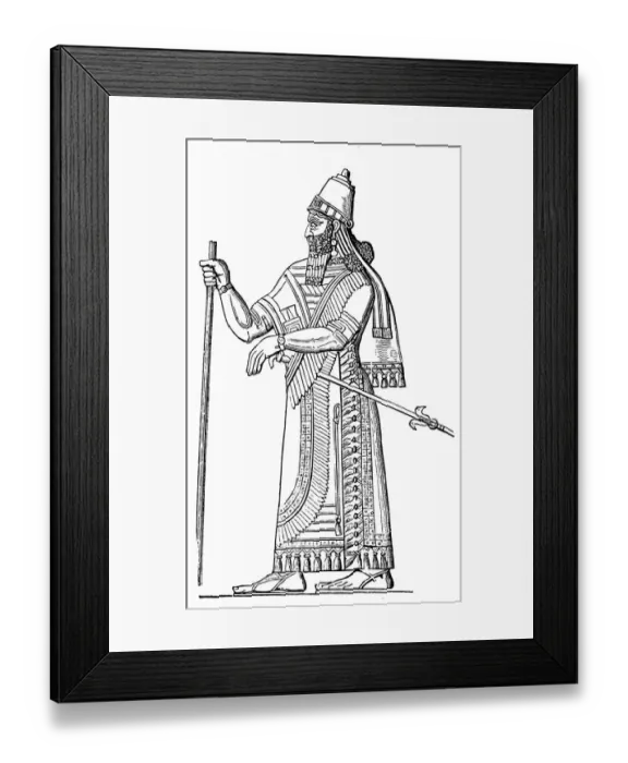 Framed Print : Sargon II King of Assyria Framed Print : Sargon II King of Assyria