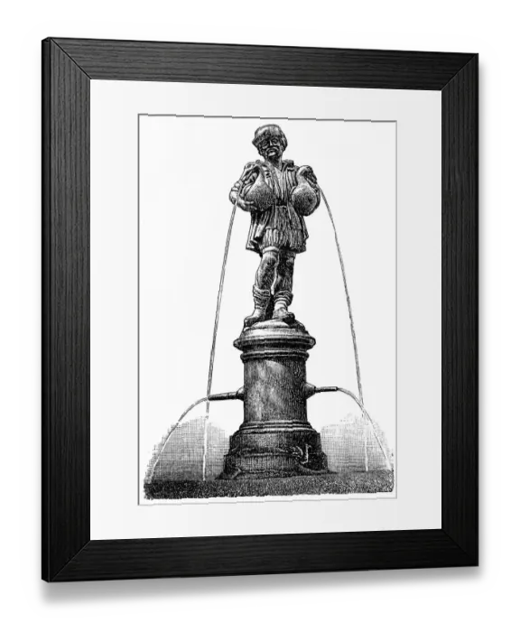 Framed Print : The Goose Mans Fountain in Nuremberg, Germany Framed Print : The Goose Mans Fountain in Nuremberg, Germany