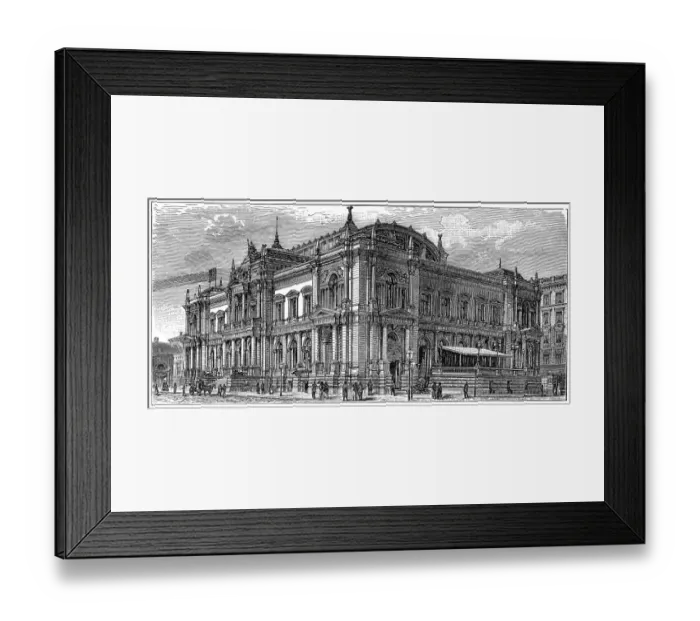 Framed Print : Stock exchange in Leipzig, Germany