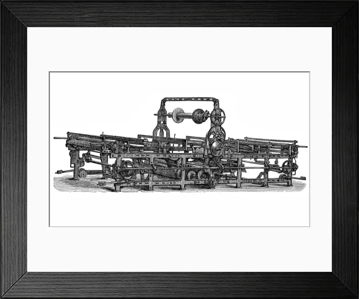 Framed Print : Sizing machine Framed Print : Sizing machine