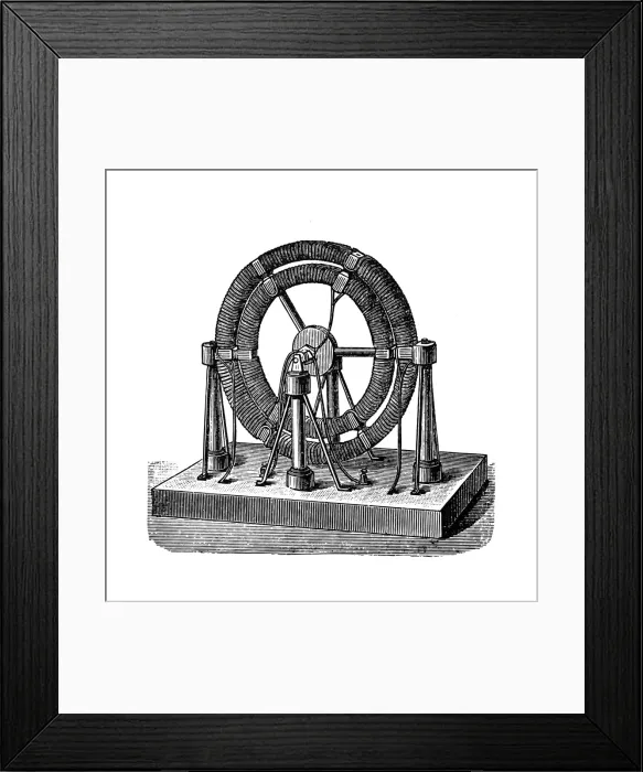 Framed Print : Electro-magnetic machine Framed Print : Electro-magnetic machine
