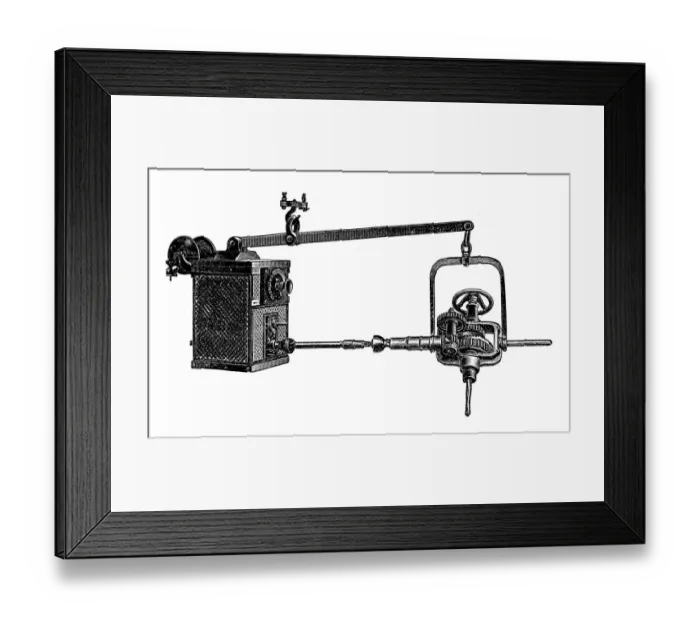 Framed Print : Electromotive drive, drilling machine Framed Print : Electromotive drive, drilling machine