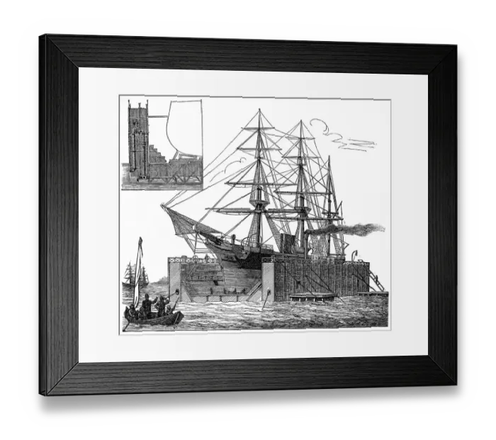 Framed Print : Floating Dock Framed Print : Floating Dock