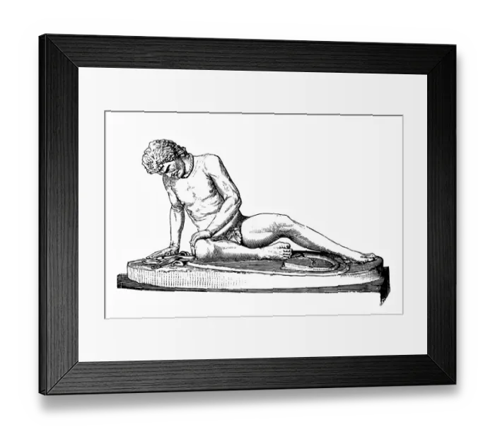 Framed Print : The Dying Gaul Framed Print : The Dying Gaul